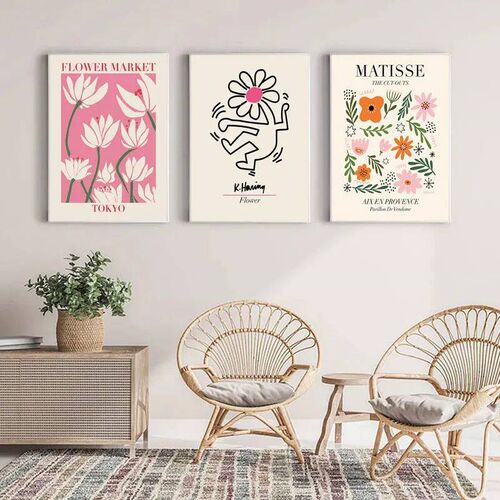 Matisse Poster Abstract  Painting Keith Wall Art Flower Mark