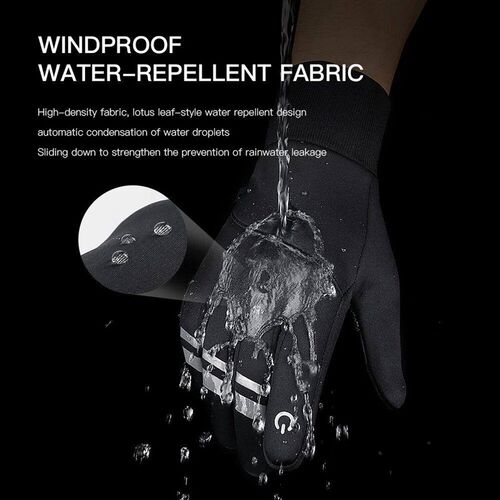Autumn Winter Warm Cycling Gloves Water Windproof Touchscree