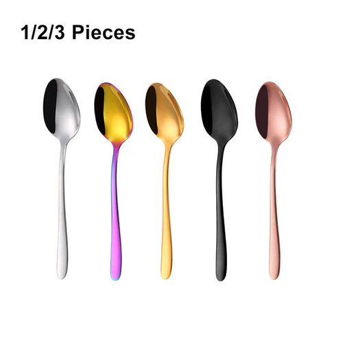 1/2/3 Pieces Coffee Spoon Set Stirring Teaspoons Stainless S