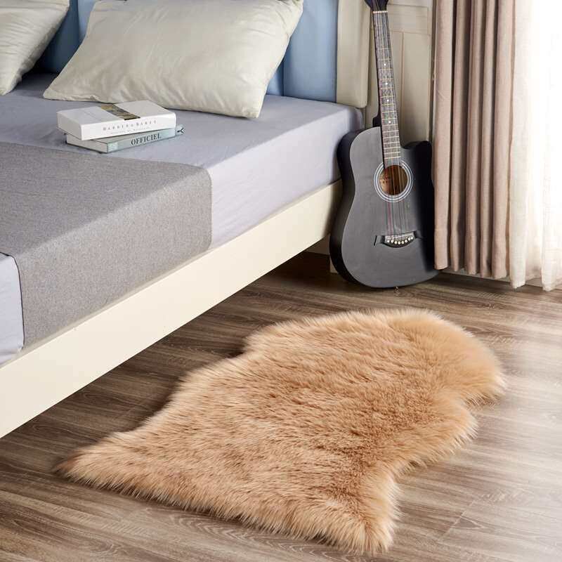 Plush  imitatoon Wool Bay Window Mat Simple Bedroom Fluffy S