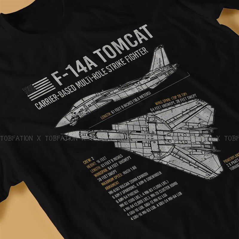 Top Gun Maverick Goose Film Fabric TShirt F-14 Tomcat US Nav