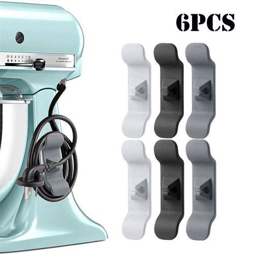 3/6pcs Cord Wrapper Organizer Clips Holder Wire Hider Cable