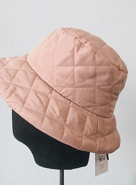 2020 New Windproof Women Hats Plain Bucket Hat Warm Cap Ladi