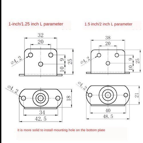 4pcs Furniture Casters Wheels Soft Rubber Swivel Caster Quit