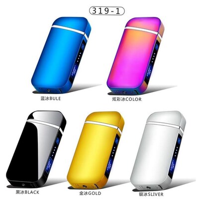 Dual Arc Windproof Flameless Lighter Metal USB防风打火Plasma