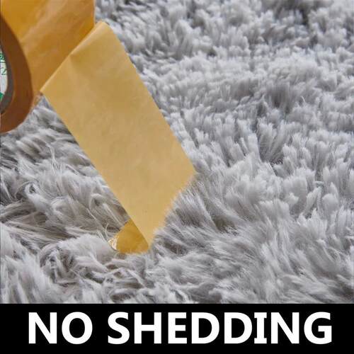 Silver Bubble Kiss Thick Round Rug Carpets for Living Room S