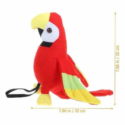 2 Pcs Pirate Parrot Plush on Shoulder Simulated Crab Toys
