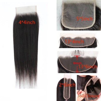 Spot 4x4 13x4 Lace Frontal Closure Transparent Press-colored