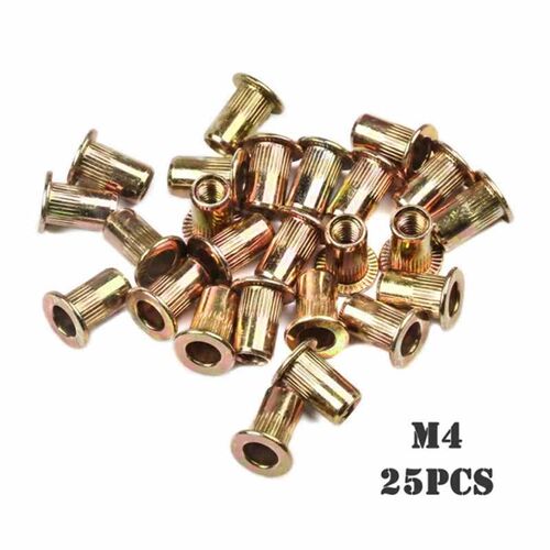 100Pcs Carbon steel Rivet Nuts M4 M5 M6 M8 Flat Head Rivet N