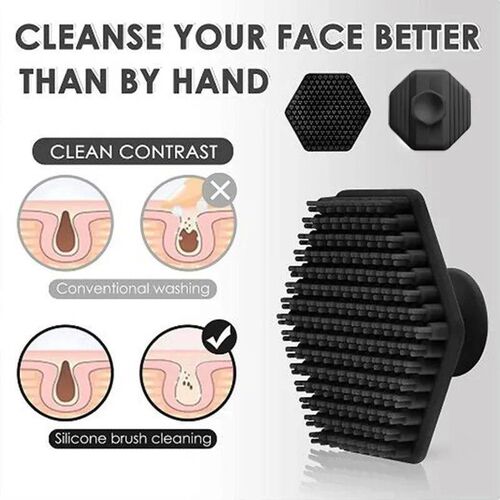 Silicone Facial Cleansing Brush Scrub Exfoliating Unisex Bea