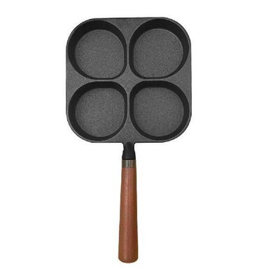4 Hole Steak Cooking Pans Non Stick Frying Pot Pan