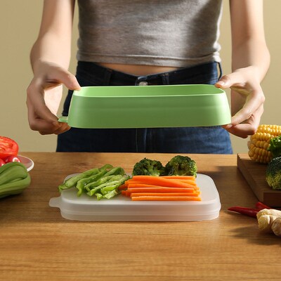 Food Storage Container  Stretchable Lid Fresh Meal Pre Box
