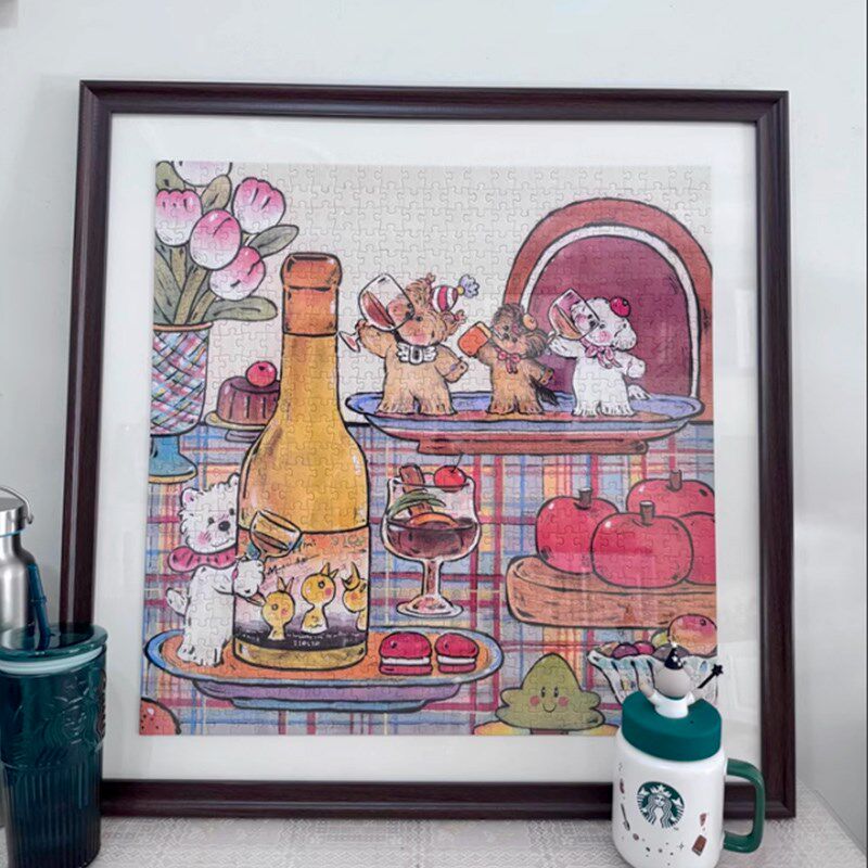 所有的烦恼说拜拜片拼图相框配框51*51实木画框裱框用框,家居饰品,相框/画框,淘宝优惠券,粉丝福利购,淘宝优惠卷