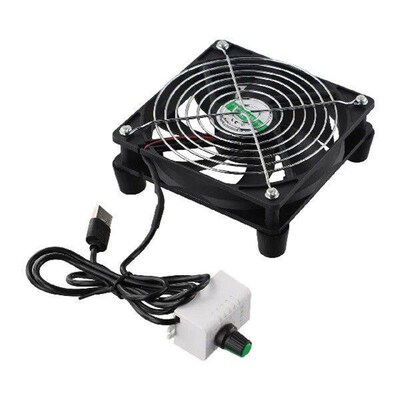 5V USB Router Cooling Fan With Infinite Stepless Speed