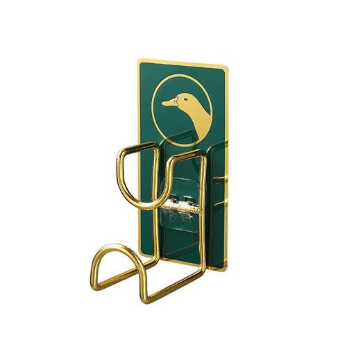 Wall-mounted face basin rack with no-drill adhesive hooks, s