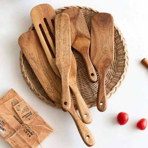 Acacia Wooden Spatula For Cooking Slotted Spurtle Kitchen Ut