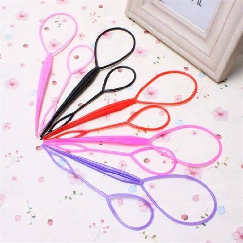 D0AB 2Pcs/Set Women Girls Ponytail Styling Maker Clip Tools