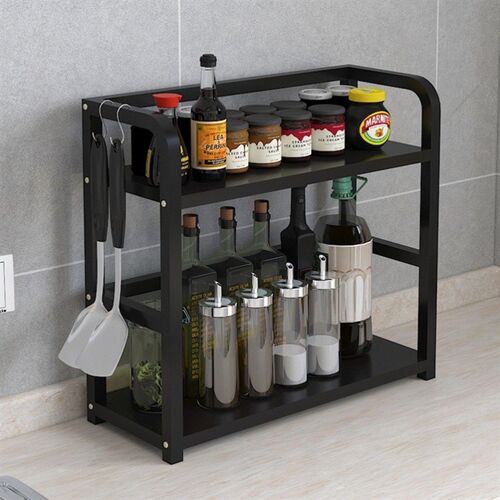 Kitchen Shelf Spice Rack table top condiment corner rack oil