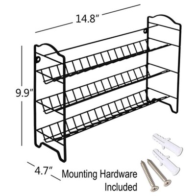 Spice Rack Organizer Glass Spice Jars Seasoning Bottles