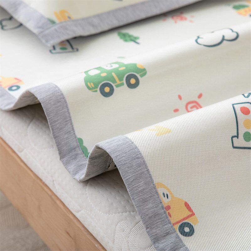 类母婴级夏季儿童凉席可爱卡通幼儿园冰丝席两件空调席可机洗,床上用品,冰丝席,淘宝优惠券,粉丝福利购,淘宝优惠卷