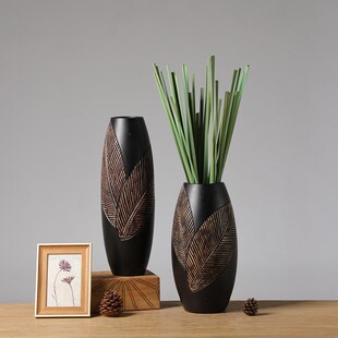 Chinese retro resin large vases ornaments TV cabinet decorat