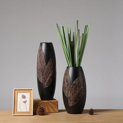 Chinese retro resin large vases ornaments TV cabinet decorat