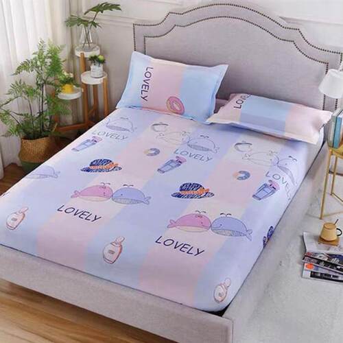床罩winter bedding set 1 fitted bed sheet+2 pillow case 3pcs