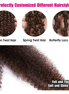 Marley Twist Afro Crochet Braids Soft Spring Kinky Hair For