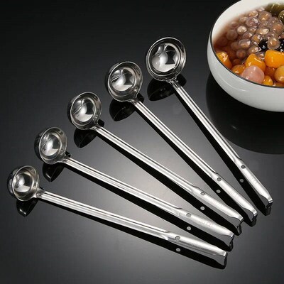 New Chinese Long Handle Ramen Spoon Hot Pot Soup Ladle Stain