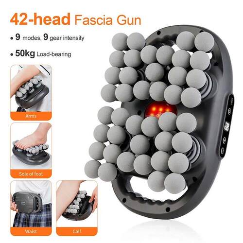 42-Heads Fascia Gun High-Frequency Vibration Body Massage Gu