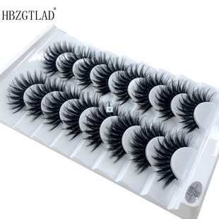8/20 Pairs 3D Mink Hair False Eyelashes Natural/Thick Long