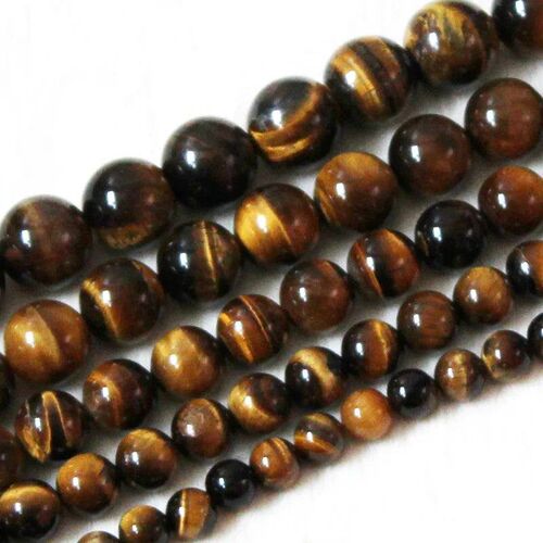 4mm/6mm/8mm/10mm/12mm/14mm Real Natural Tiger eye Stone Bead