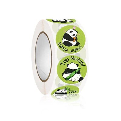 500 Pcs 2.5cm Cute Animal Panda Stickers Roll for kid reward