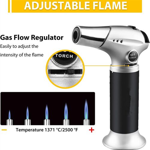 Butane Kitchen Cooking Blow Torch Lighter Baking BBQ,