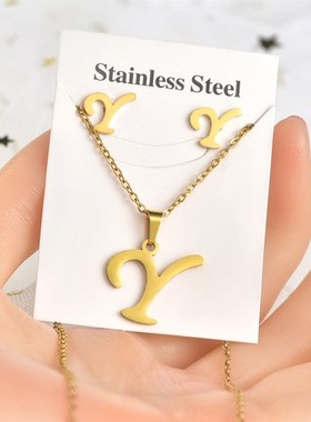 Titanium steel set jewelry stainless steel pendant jewelry