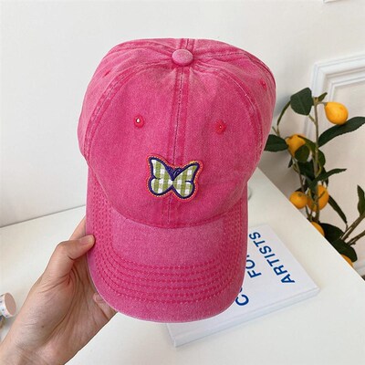 Lovely Retro Baseball Cap Korean Style Made Old Washed Duck