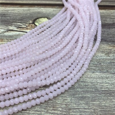 1 strand 3x4mm Crystal Rondelle Beads Faceted Glass Beads fo