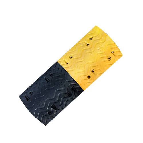 橡胶减速带新款线槽公路道路类交通停车场设施铸钢减车轮挡塑料