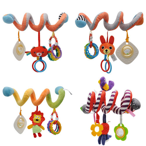 ASWJ Baby Spiral Rattles Mobiles Soft Infant Crib Bed