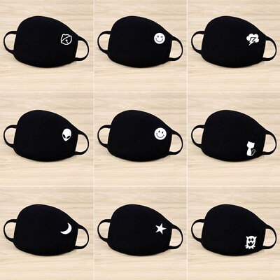 1 Pc Black Health Cycling Anti-Dust Mouth Face Mask Respirat