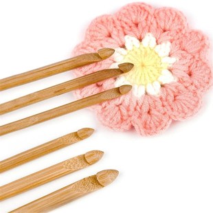 1pcs 3-10mm Bamboo Crochet Hooks Hand-Knitting Yarn Needles