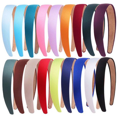 3cm/1.18in Satin Headbands Wide Non-slip Headband for Women