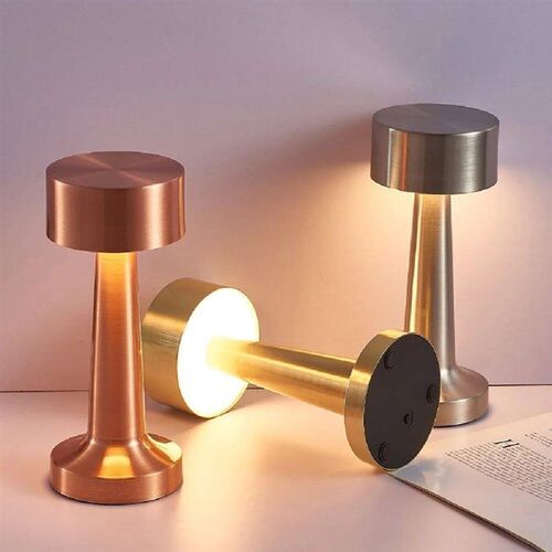 touch Led Table Lamp Dumbbell Shape Dimmable Usb Rechargeabl