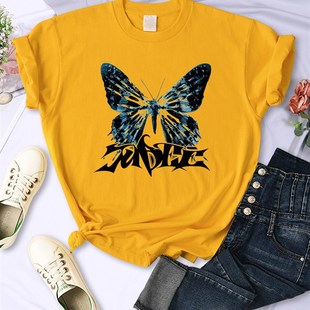 Los Angeles California Funny Letter Print Womens T-Shirt Str