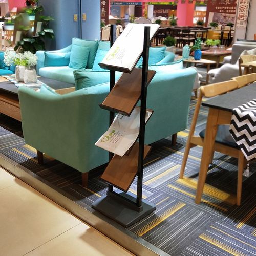 金属多层落地宣传置物杂志架宣传合同架报刊展示广告售楼部资料架