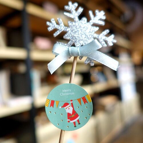 FEESTIGO 2PCS/Lot Christmas Decoration Gift Paper Stickers D