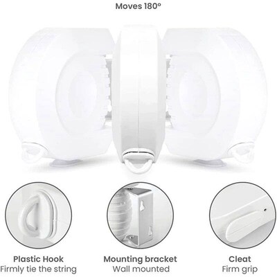 Clothesline Indoor And Outdoor Laundry Line Double Clothesli