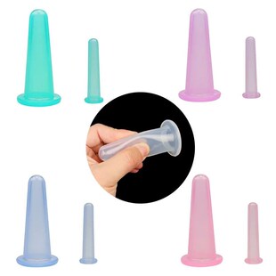 2pcs Cans Lifting Silicone Cups Facial Care Health Cupping