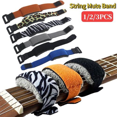 1/2/3pcs Guitar Fret Strings Mute Noise Damper Guitar Tape D