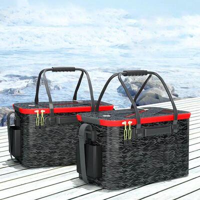 Fishing Tools Foldable Live Fish Bucket EVA Sealing Waterpro
